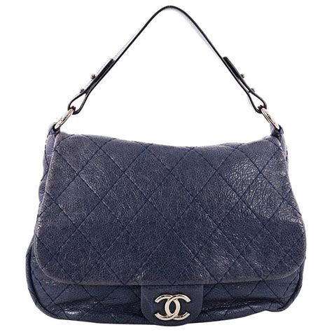 chanel 22180370|Chanel On the Road Flap Bag Quilted Leather Large .